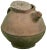 One-of-a-kind clay storage vessel used by Berber tribes to store water. Intricate and shape and ornate tattoo design. This...