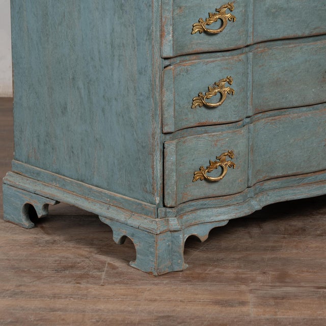 19th Century Blue Oak Secretary Bureau From Denmark For Sale - Image 6 of 12