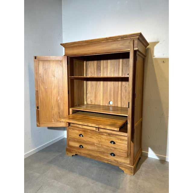 Vintage Teak Storage Cabinet For Sale - Image 3 of 7