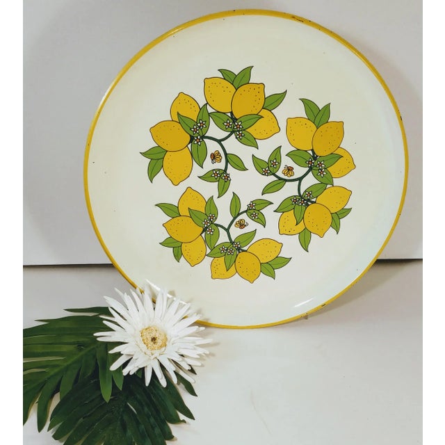 1960s Lemon Bee Acrylic Platter For Sale In Fayetteville, AR - Image 6 of 7