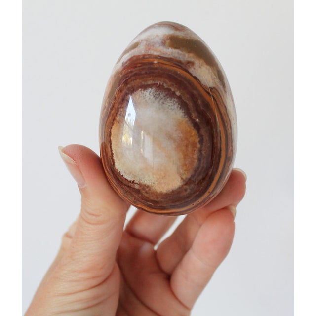 Vintage Polished Marble Stone Eggs S/7 For Sale In Milwaukee - Image 6 of 9