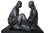 Felipe Castañeda "Dos Mujeres" 1982 Signed Bronze of Two Seated Women, Mexican Modernist, Edition of 7 For Sale In Denver - Image 6 of 8