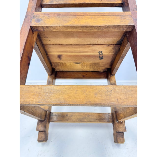 Pair of Mid-Century Mexican Rustic Pine Chairs With Carved Razor Blade Backs and Legs For Sale - Image 15 of 16