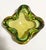 Flavio Poli. Vintage Murano glass ashtray, characterized by green and yellow colors and the sommerso glass technique. Made...