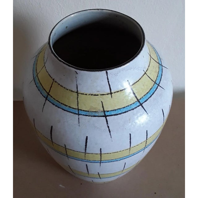 Vintage Glazed Ceramic Vase, Germany, 1960s For Sale - Image 3 of 4