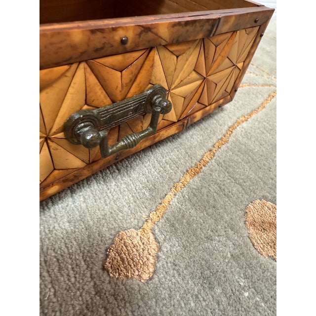 Vintage Bamboo Trinket Box For Sale - Image 10 of 12