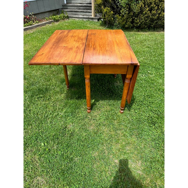 American Classic American Drop Leaf Maple Pembroke Table For Sale - Image 3 of 12