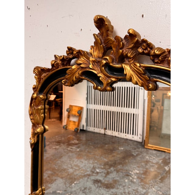 Black The Uttermost Company Rococo Revival Mirror For Sale - Image 8 of 12