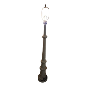 Antique, Art Deco, Asian Revival, Japanese Dragon and Monkey Relief Plaster Tall Floor Lamp, ca.1920