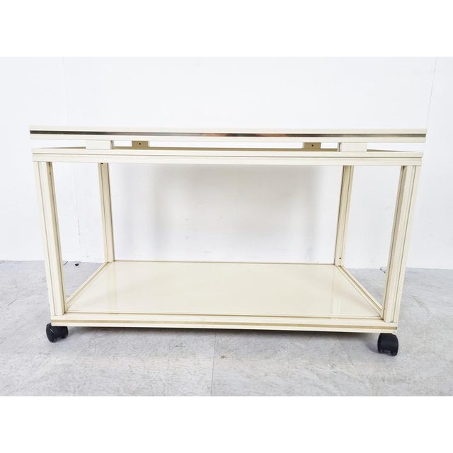 Hollywood Regency Vintage Trolley from Pierre Vandel, 1980s For Sale - Image 3 of 11