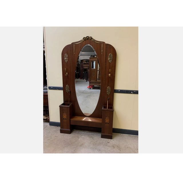 Antique Art Nouveau Wardrobe, 1910 For Sale - Image 10 of 10