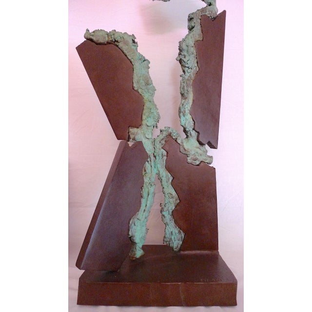1990s "Fragmented Column" a Sculpture by Frank Morbillo For Sale - Image 4 of 8
