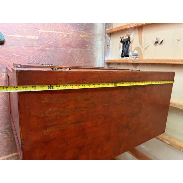 Brown Antique Federal Style Burled Wood Tiger Maple Chest of Drawers For Sale - Image 8 of 18