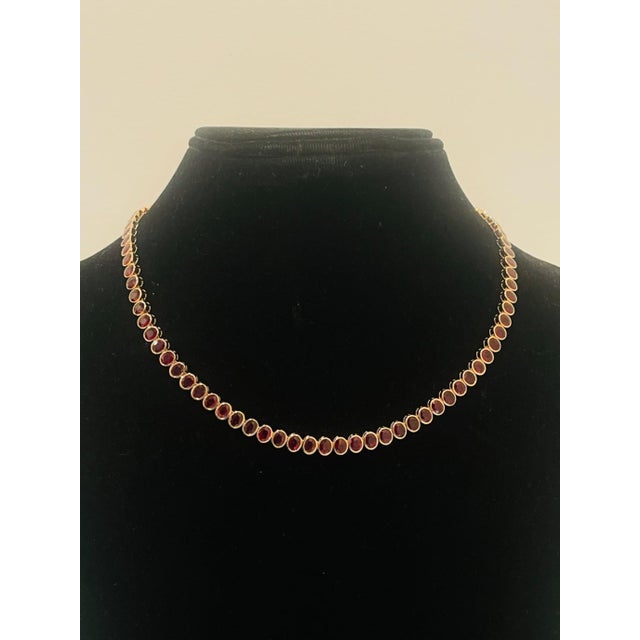 Gemstone 18k Gold Necklace With 34.83ct Ruby, Elegant Design, New Creation For Sale - Image 7 of 7