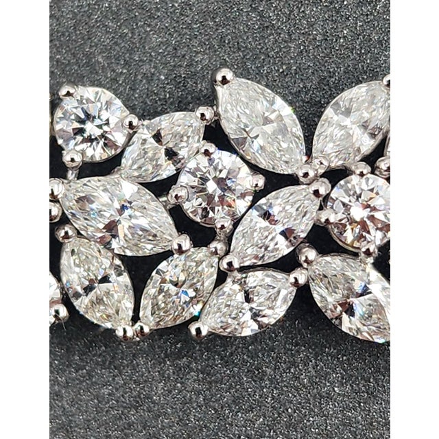 19.47 Ct Marquise & Round Diamond Bracelet For Sale - Image 4 of 8