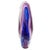 1960s Mid-Century Tear Drop Blue and Purple Murano Style Art Glass Sculpture For Sale In Los Angeles - Image 6 of 8