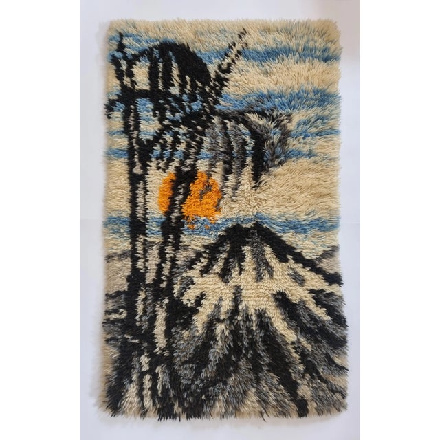 1960s Mid-Century Danish Wool Tapestry, 1960s For Sale - Image 5 of 7