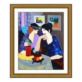 Late 20th Century Duo In Reflection, Itzchak Tarkay For Sale