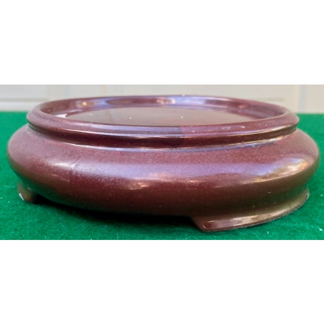 Chinese Pattern Table Bowl With Stand For Sale - Image 9 of 11