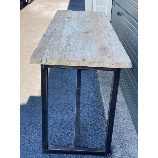 Modern Timothy Oulton Old Wood & Metal Console For Sale - Image 3 of 12