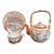 Antique Kutani Eggshell Porcelain Teapot & Teacup Trio Set With Lithophane For Sale