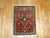 Connossier caliber Persian Sarouk Ferehan rug mat in full pile and excellent condition, circa 1890. Measures: 1'10'' x 2'7''.