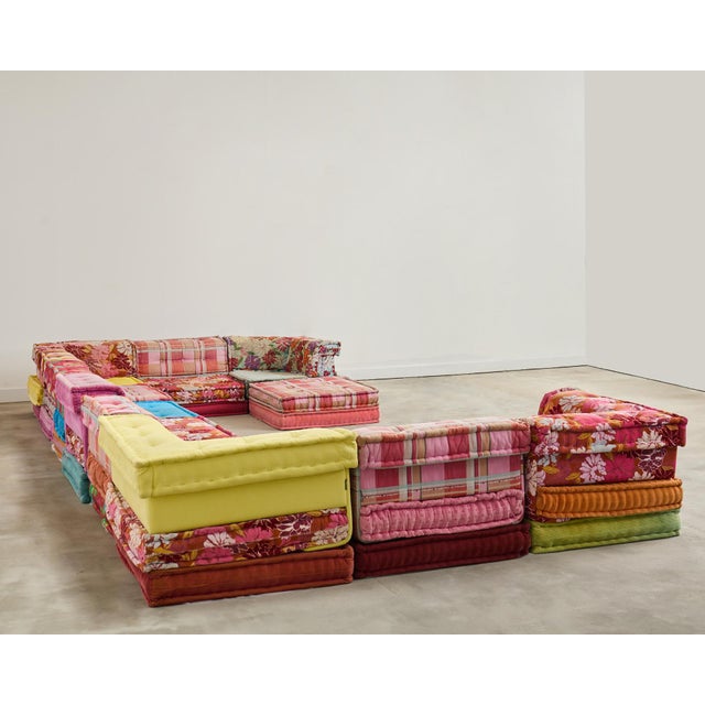 Mah Jong 34 Piece Kenzo Missoni Sofa by Hans Hopfer for Roche Bobois For Sale - Image 10 of 12