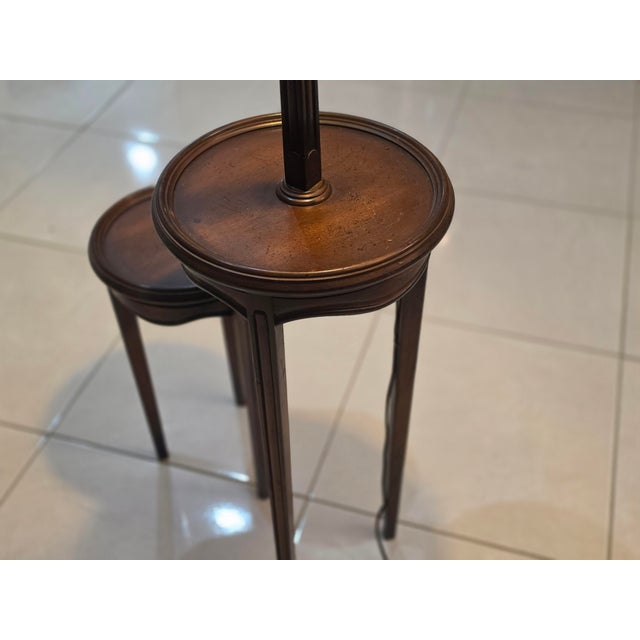 Authentic Mid-Century Modern Tiered Lamp Table – Timeless 1970s Design For Sale - Image 9 of 10