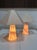Metal Vintage Glass Art Table Lamps by Peill & Putzler, Germany, 1970s, Set of 2 For Sale - Image 7 of 18