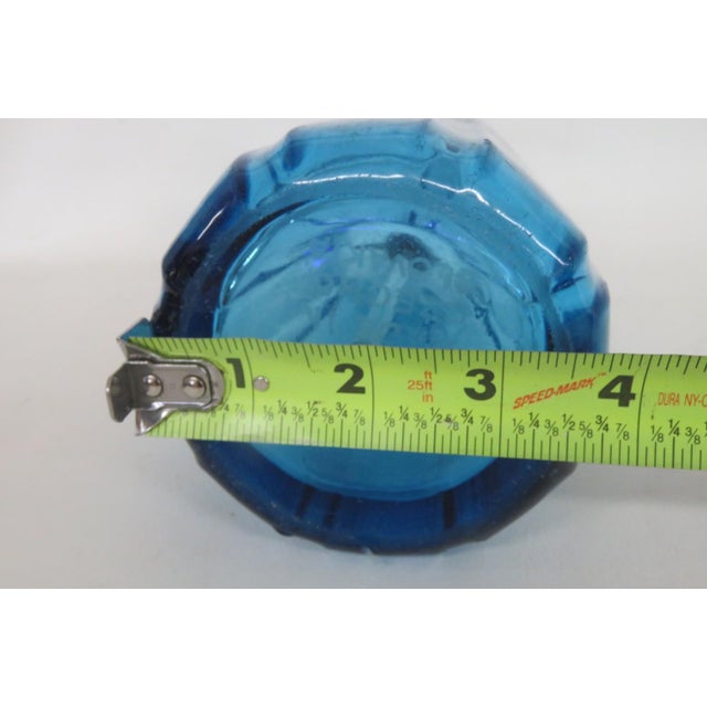 Larocco Bros Blue Glass Seltzer Bottle 26 Oz Middletown Ny Made in Czech 4822b For Sale - Image 10 of 18