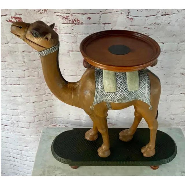 Anglo-Indian Carved Camel Side Table, 19th Century For Sale - Image 4 of 13
