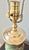 Vintage Botanical Reverse-Decoupage Glass Table Lamp With Pierced Brass Base For Sale - Image 4 of 12