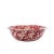 Crow Canyon Home Splatterware, Medium Basin in Burgundy & Cream For Sale - Image 4 of 4