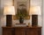 Thomasville Contemporary Bronze Table Lamps With Linen Shades - a Pair For Sale In Chicago - Image 6 of 9