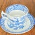 Antique Wood & Sons "Yuan" Pattern Blue and White Transferware Coffee & Tea Set - Mixed Demitasse and Teacup 9 pcs For Sale - Image 10 of 16
