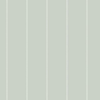Sample - Vertical Lace Wallpaper by Paule Marrot in Light Sage For Sale