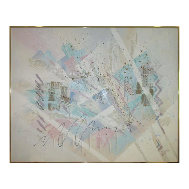 Vintage Lee Reynolds Large Abstract For Sale