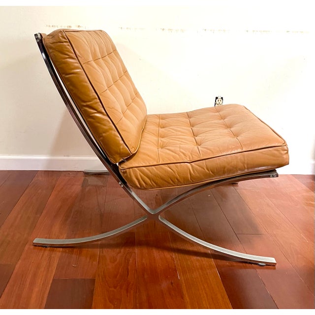 1960s 1960s Mid Century Selig Barcelona Style Chairs - A Pair For Sale - Image 5 of 12