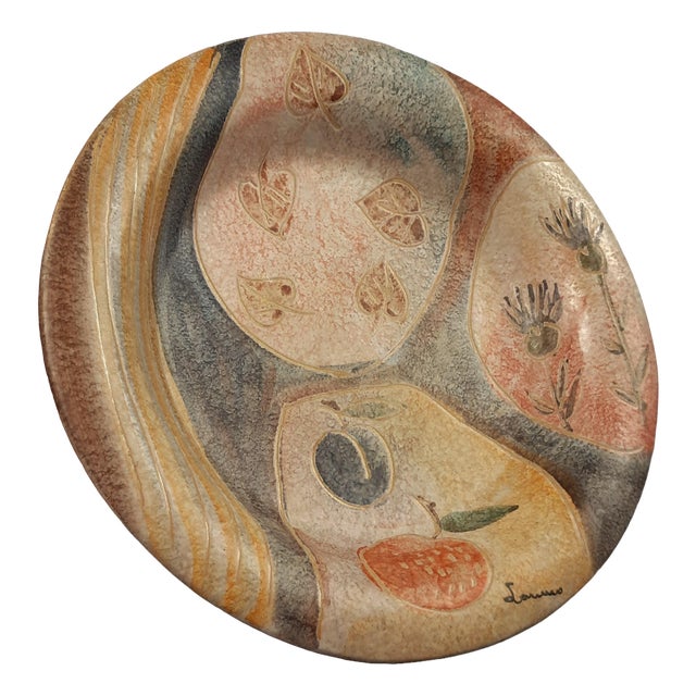 Italian Ceramic Plate by Italica Ars Lazzaro, 1950 For Sale