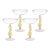 Climbing Cacti Cactus Tequila Cocktail Glasses, Set of 4- Mellow Yellow For Sale