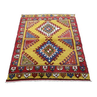 1970s Colorful Hand-Knotted Azerbaijan Shirvan Rug For Sale