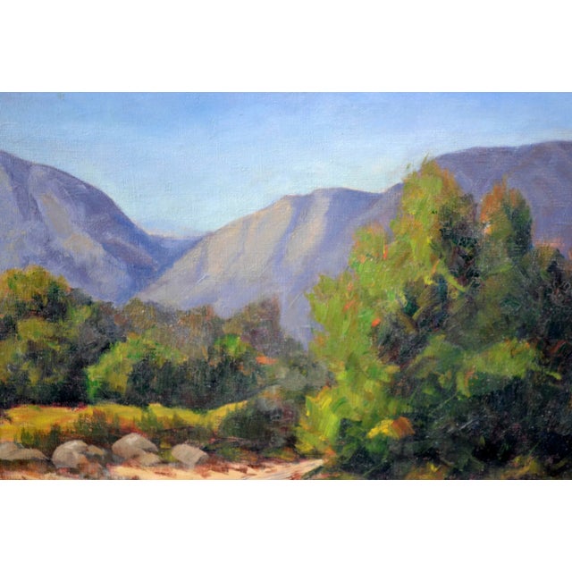 American 1930's California Mountain Trail Landscape by Sidney L. Brock For Sale - Image 3 of 8