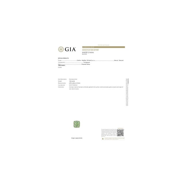 Yellow Gia Certified 1.52 Carat Fancy Greenish Yellow Diamond Briolette Snowflake Ring Size 6.5 For Sale - Image 8 of 8