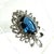 1960s Vintage Designer Juliana Sapphire Crystal Brooch Set 1960s For Sale - Image 5 of 12