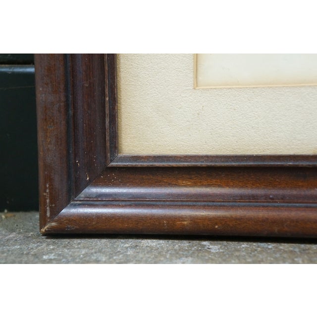 Antique George William Bohde in the Cove Colored Coastal Riverscape Etching 35" For Sale - Image 11 of 11