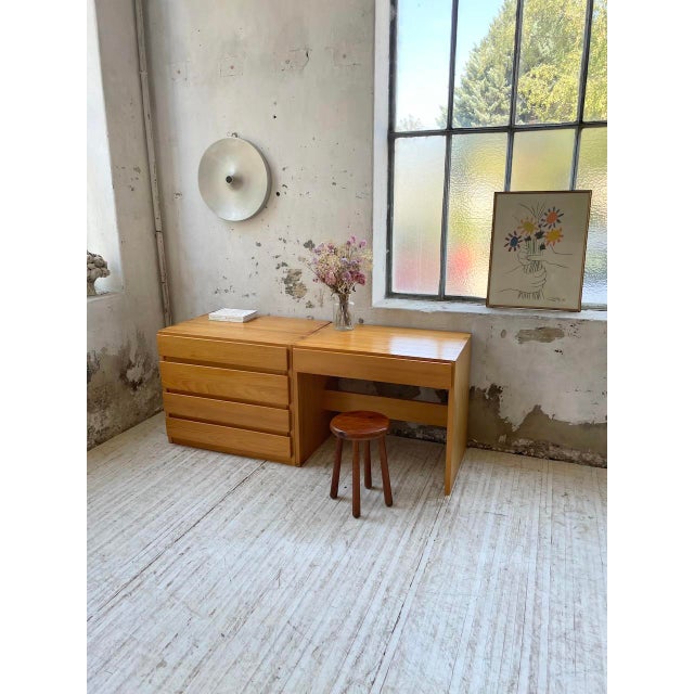 1970s Elm Desk from Maison Regain Savoie, 1970s For Sale - Image 5 of 18
