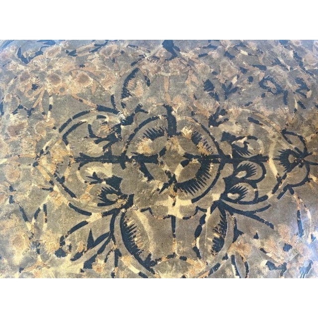 19th Century Antique Distressed Lidded Box, Chinese Paper Mache For Sale - Image 16 of 18