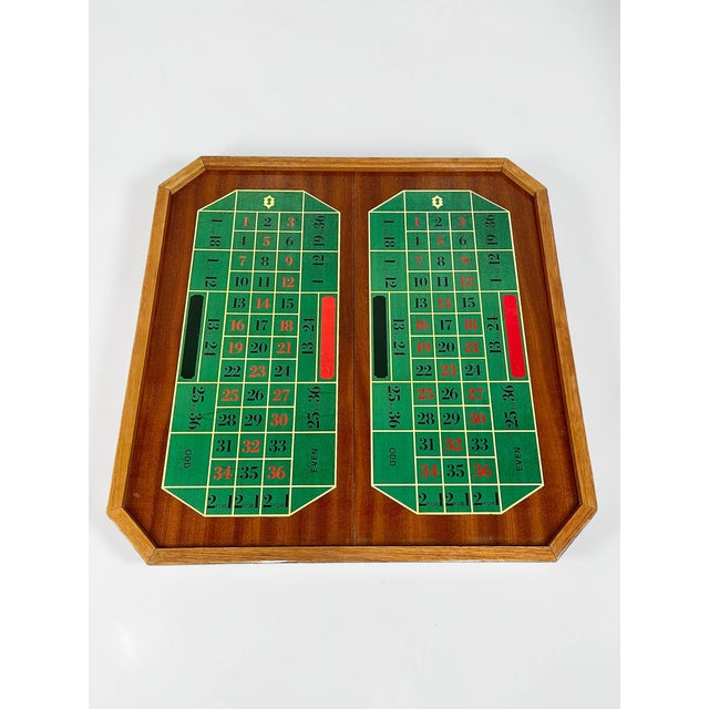 Circa 1970s Italian Marquetry Metamorphic Roulette Game Table & 2 Chairs For Sale - Image 13 of 17