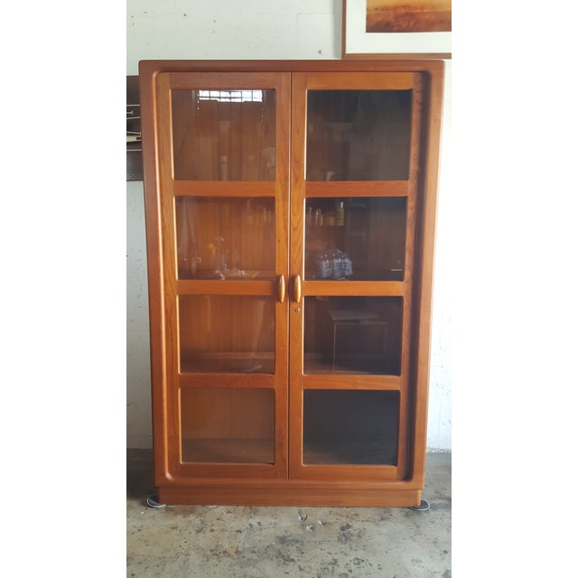 Vintage Teak Curio Chairish