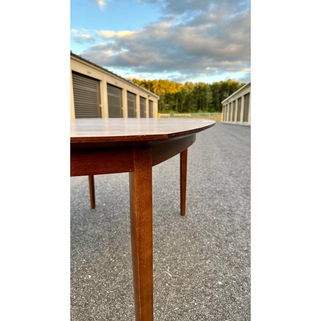 Wood Mid Century Dining Table For Sale - Image 7 of 11